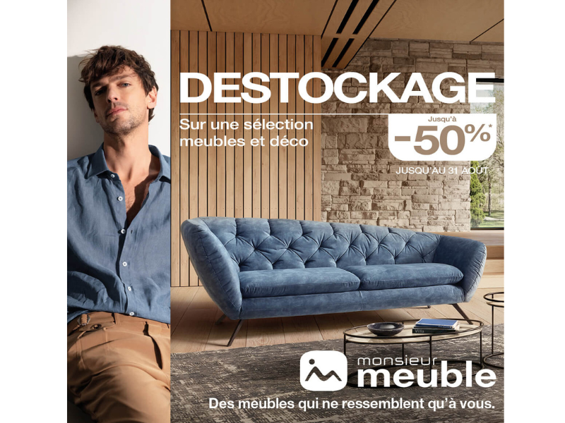 grand desctokage d'été chez votre magasin de meubles Poitiers